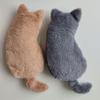 Cute Plush Cat Pencil Case with Fluffy Ears & Big Eyes - Large Capacity Supply for & s, Durable Kitten-Themed Pencil Holder