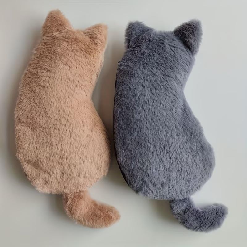 Cute Plush Cat Pencil Case with Fluffy Ears & Big Eyes - Large Capacity Supply for & s, Durable Kitten-Themed Pencil Holder