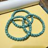 Turquoise Porcelain Blue Tibetan Net Pattern Spacer Beads for DIY Bracelets
