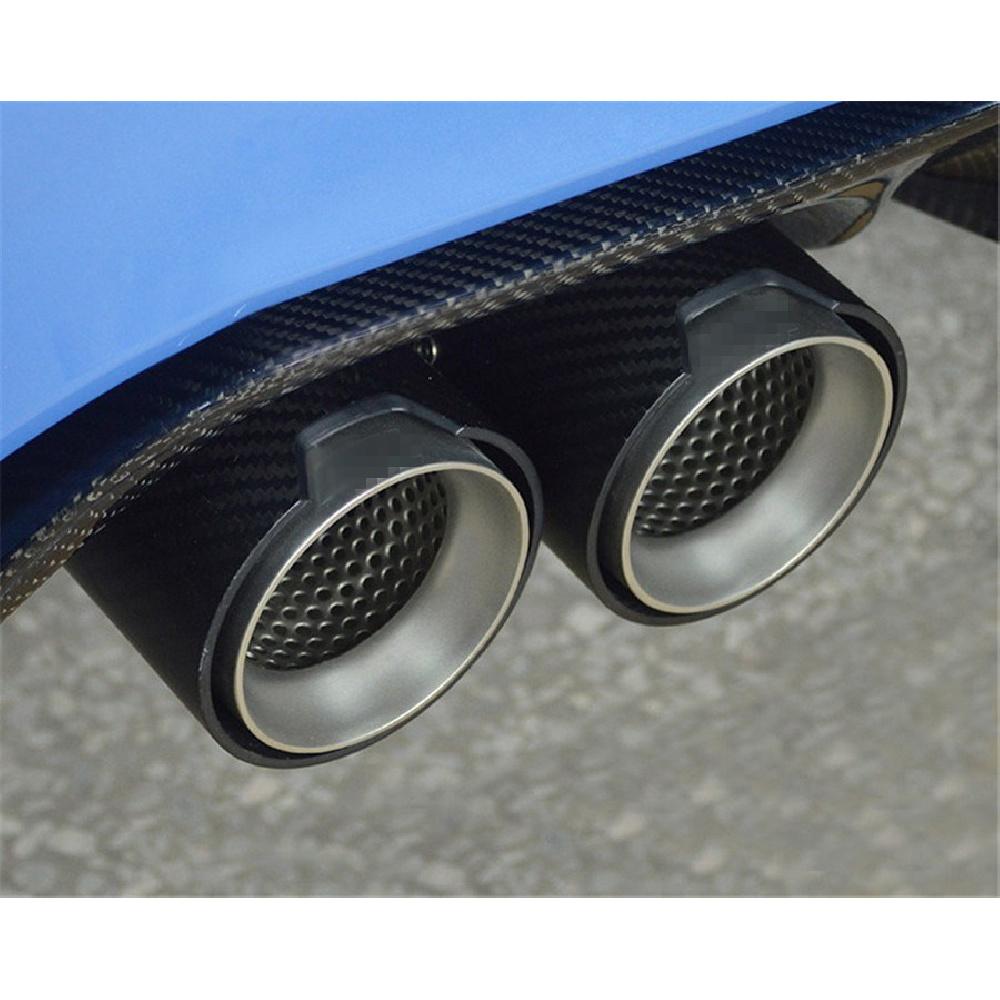 Наконечник выхлопной трубы - Для BMW M Performance M2 F87 M3 F80 M4 F82 F83 M5 F10 M6 F12 F13 X5M X6M - 73MM ВНУТР. 93MM НАРУЖ. Углеродное волокно