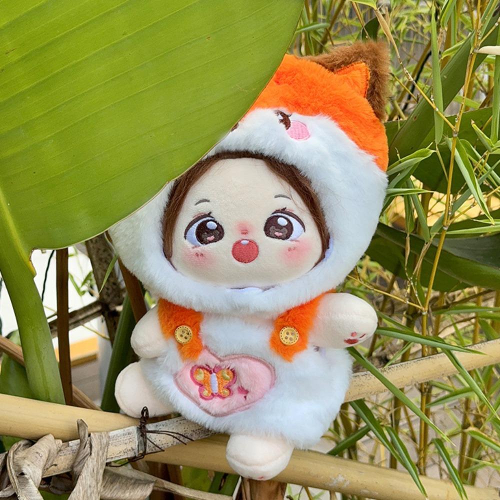 Animal Headcover Cotton Doll Clothes Set Strap Pants Plush Dolls Clothes  20cm Cotton Doll