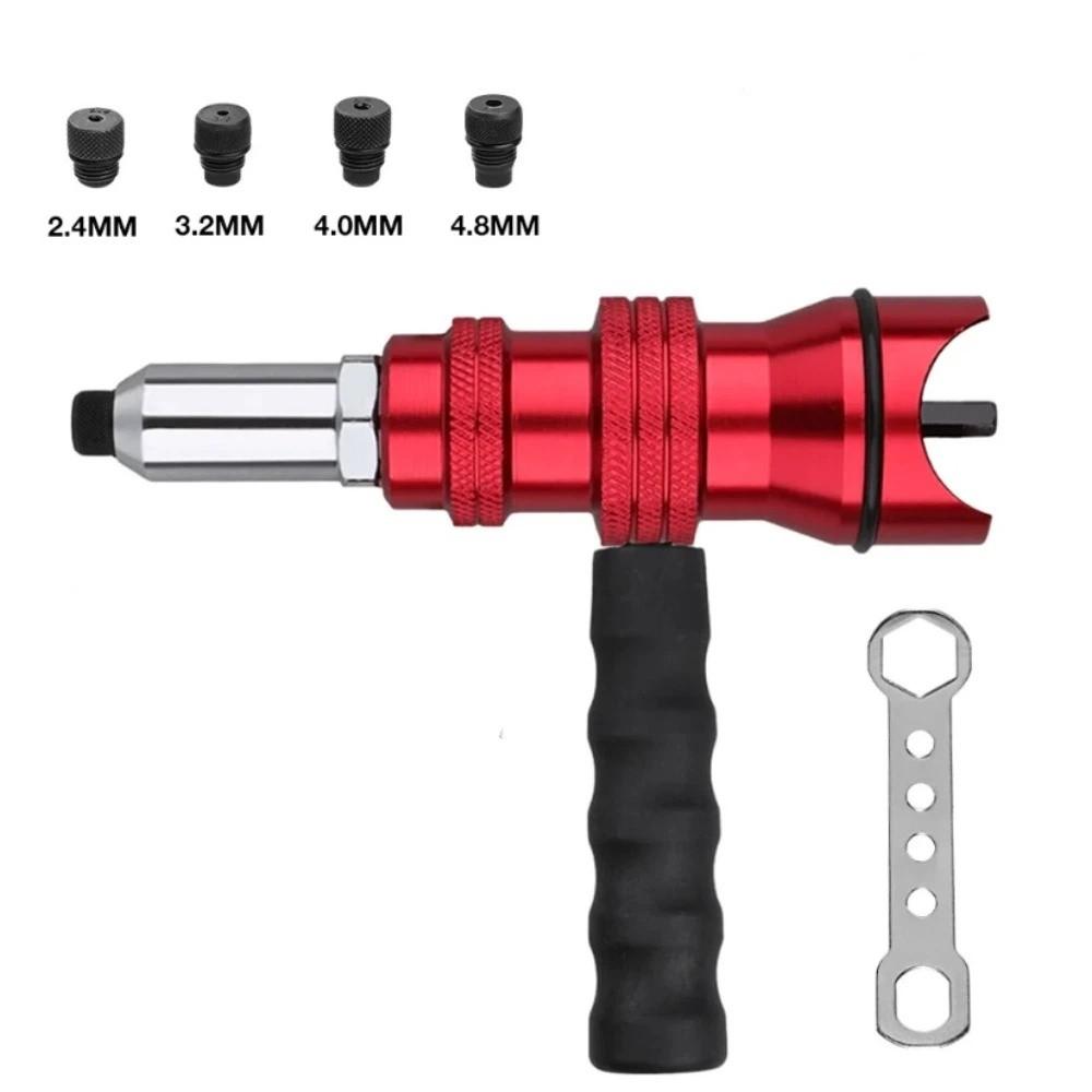 Aluminum Zinc Zinc Alloy Rivet Adapter Removable Plastic Handle Cordless Rivet Riveting Machine Furniture
