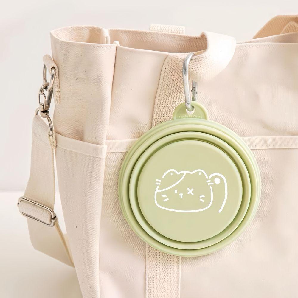 TPE Portable Pet Bowl 350ml Puppy Feeding Bowl Dog Bowls Macaron Pet Bowl  Pet Feeding