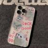 Ins Three Cute Cats iPhone17Promax Mobile Phone Case Transparent and Suitable for Apple 16Pro Space Case 15