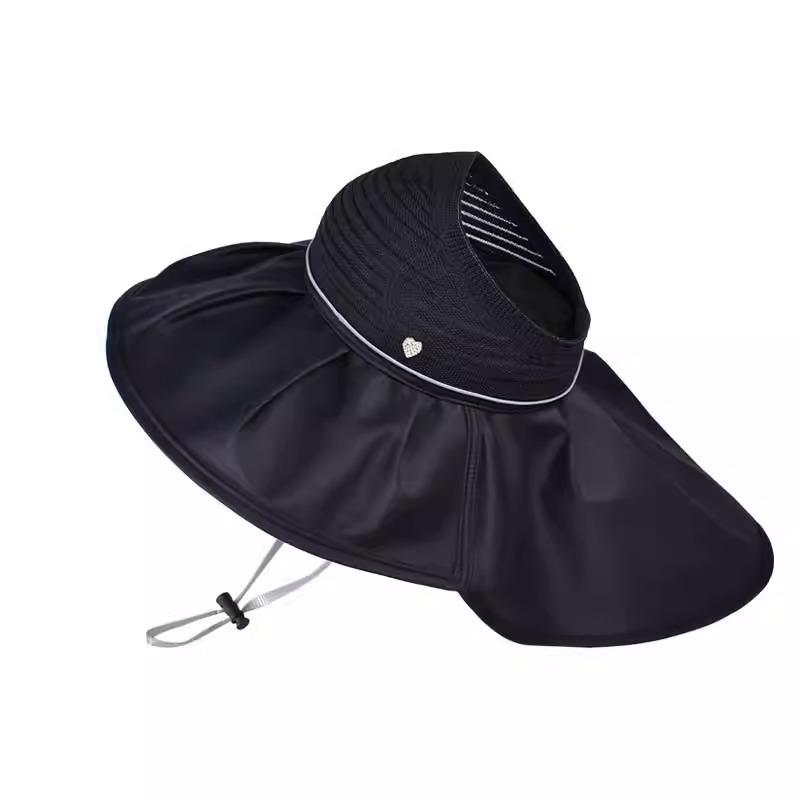 New Summer Sun Protection Hat Sun Protection Hat Without Top Big Hat Brim Summer Hat Women Fashionable Face Showing Little Fisherman Hat