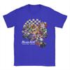 Unisex Marios Kart Groepsfoto Geruite Poster T-shirts Puur Katoenen Kleding Grappige Ronde Hals T-shirts Grote Maten T-shirt