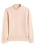 Women's Twist Pattern Cashmere Sweater - Half-High Collar, Knitted Pullover for Autumn/Winter, Loose Fit, Solid Color, Versatile Base Layer.