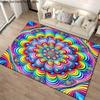 15 Size 3D Mandala Area Carpet Rug for Living Room Bedroom Home Sofa Doormat Decoration,kids Non-slip Floor Mat Gift