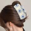Secure Grip Knitted Hair Clip for Active Lifestyle Comfortable Fashion Flower Hairpin Nonslip Sports Activity