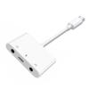 Scheda Audio Esterna NFHK Tipo C USB-C a Doppio Jack Audio AUX da 3,5 mm e MIC con Adattatore di Ricarica PD, Compatibile con Laptop, Tablet e Telefoni Cellulari,