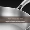 ChuyiQi 22cm Honeycomb Non-stick Frying Pan
