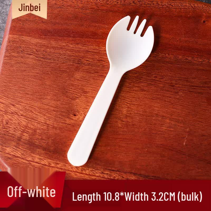 ZISIZ Disposable Plastic Cake & Dessert Utensil Set