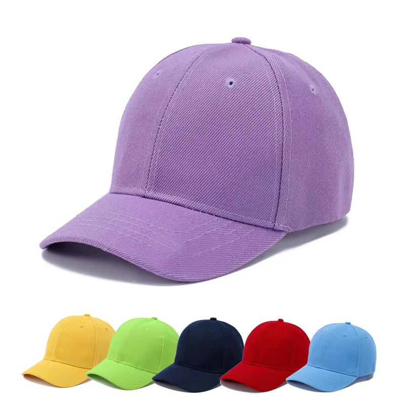 Child Hats Kids Snapback Baseball Cap Solid Color Sun Hat Spring Summer Hip Hop Boys Girls Toddler Peaked Caps Bones Adjustable