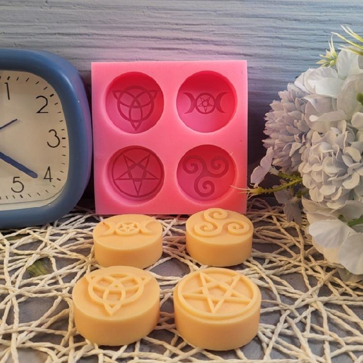 Reusable Symbol Sturdy Silicone Molds Home Accessory Decoration for Customes Candle Creation Perfect for Gifts
