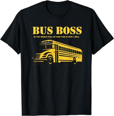 New Limited Bus Boss Funny School Bus Driver T-Shirt Unisex T-Shirt
