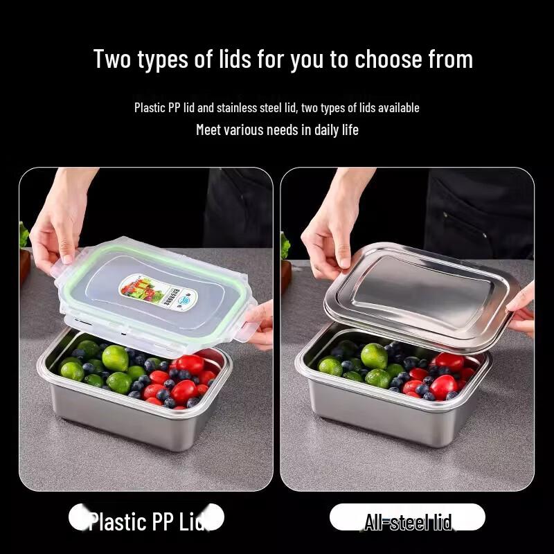 Commercial 304 Stainless Steel Food Storage Container