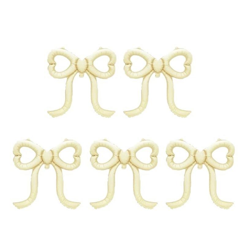 Aluminum Film Balloon With Cutout Bowknot Design For Baby  Wedding Photography Cutout Party Balloons