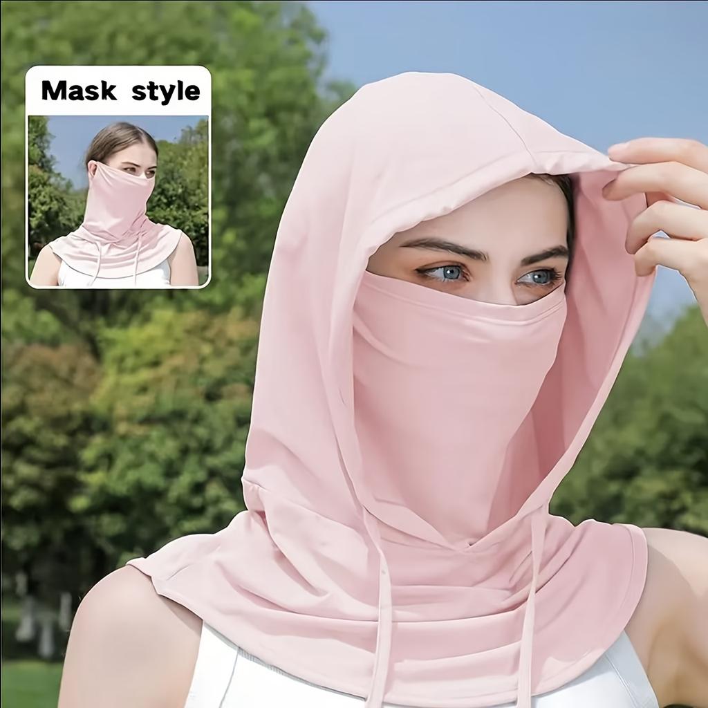 Men's & Women's Full Face Mask with Neck Coverage - Quick-Dry Breathable, Elastic Sporty Design for Cycling, Outdoor Activities & Casual Wear