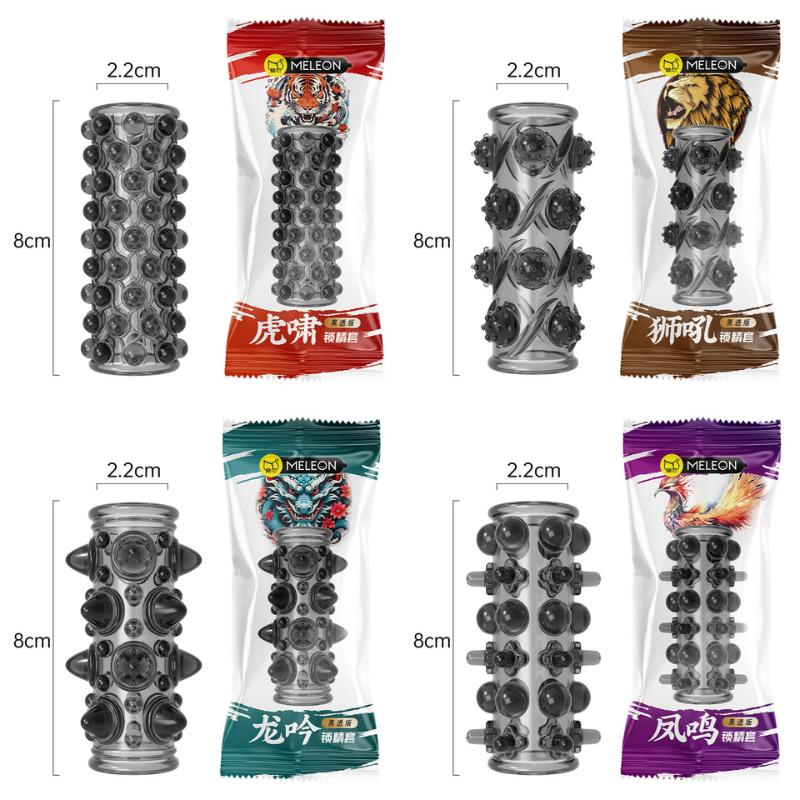 Penis Enlargement Sex Toys For Men Soft Cock Ring Stretcher Extender Sleeve Reusable Condoms Adults Products