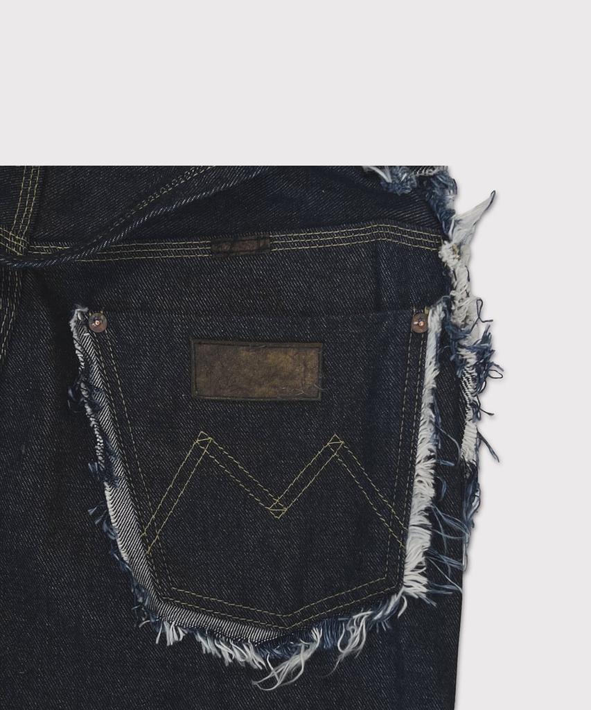 Maineoseu Slash Seam Twist Cargo Jeans(Kojima) - Indigo