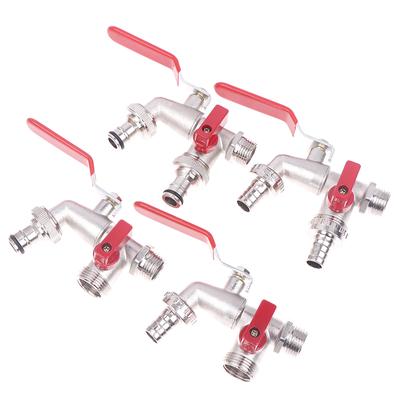 Garden Tool Zinc Alloy Water Faucet 1/2" Outside & Inside Used Easy Turn On/Off Lever Handle Watering Irrigation Taps Ball Valve