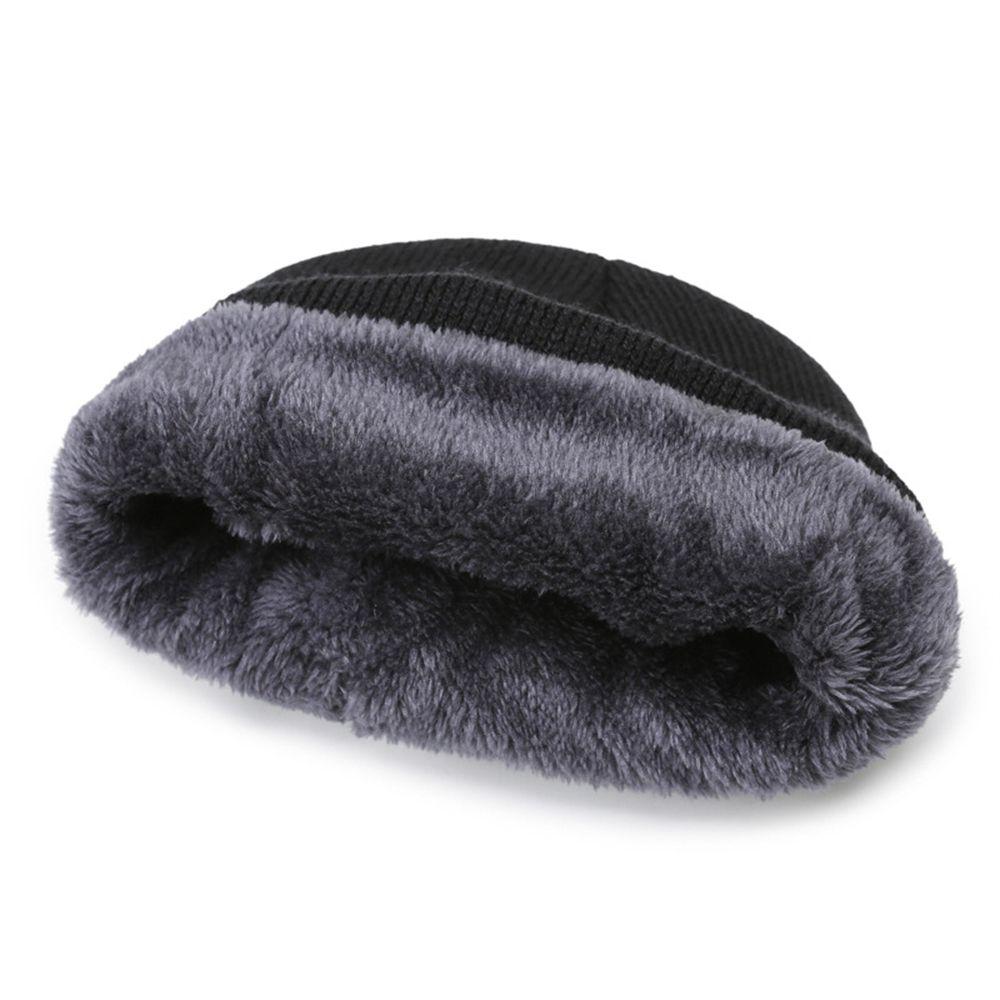 Outdoor Herren Damen Beanies Strickmütze Beanie Mütze Verdickte Wolle Winddichte Mütze Schal Winter Warm