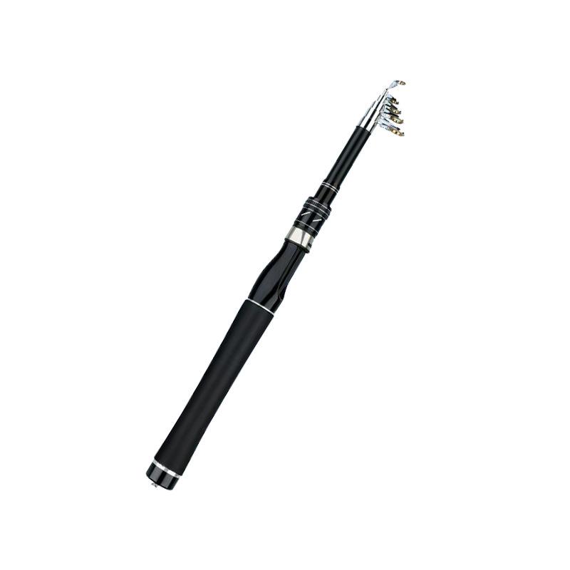 Portable Carbon Fiber Telescopic Mini Lure Rod & Baitcasting Reel Set for Long Cast