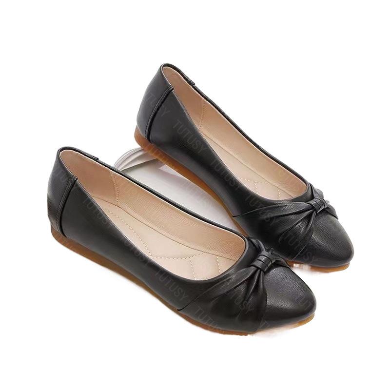 Real soft leather women's shoes work soft-soled shoes super soft flat-soled single shoes beef tendon soft-soled mother shoes Doudou shoes are availab