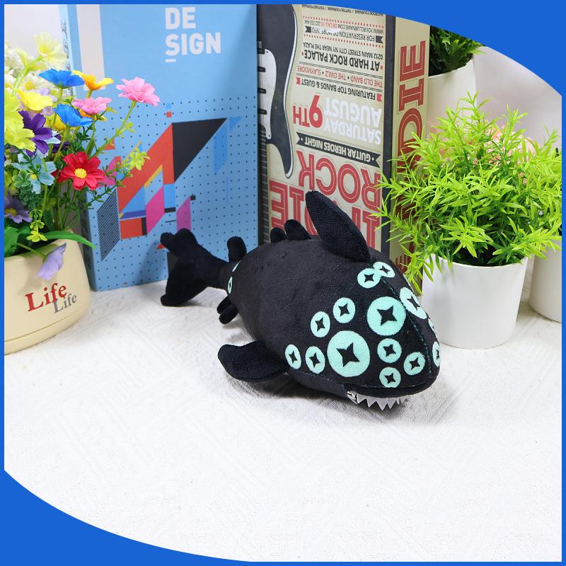 Roblox 34cm Pressure Eyefestation Plush Luminous Multi Eyed Fish Stuffed Toy Soft Hugging Pillow For Game Fans Bedroom Decor