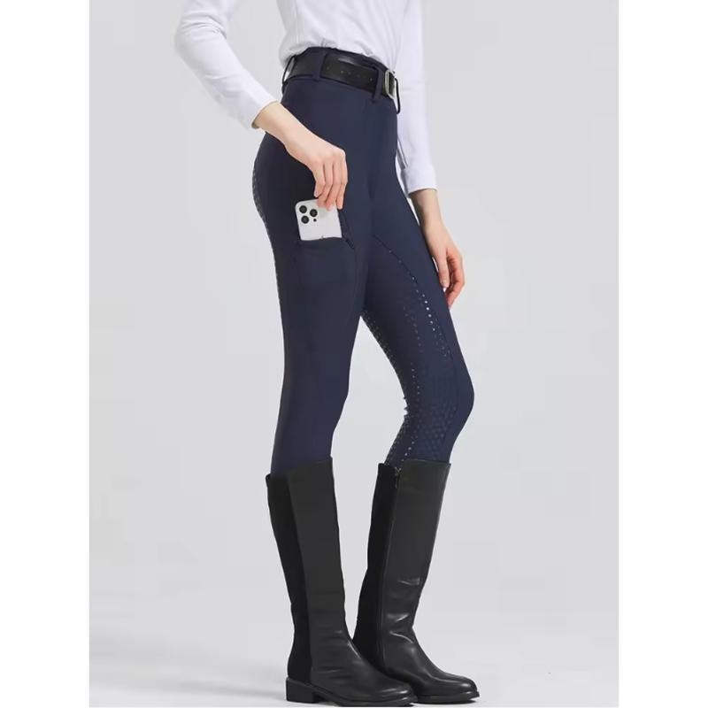 Women Fashion High Waist Elastic Equestrian Pants Horse Racing Skinny Trousers Womens Horse Riding Camping Running Climbing Pant