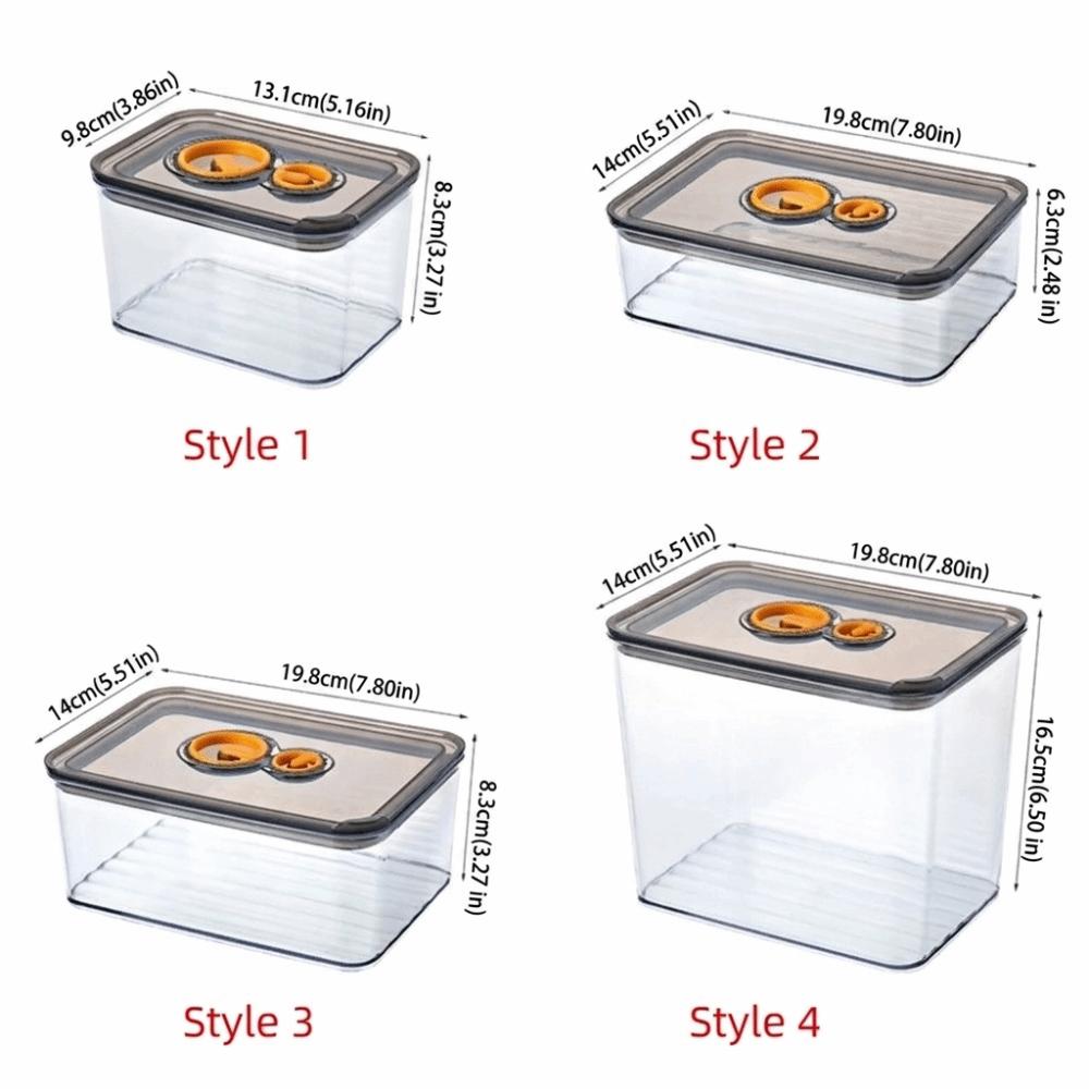 Durable Food Storage Container Vacuum Snacks Fruit Storage Box Organizer Sealed Crisper Kitchen