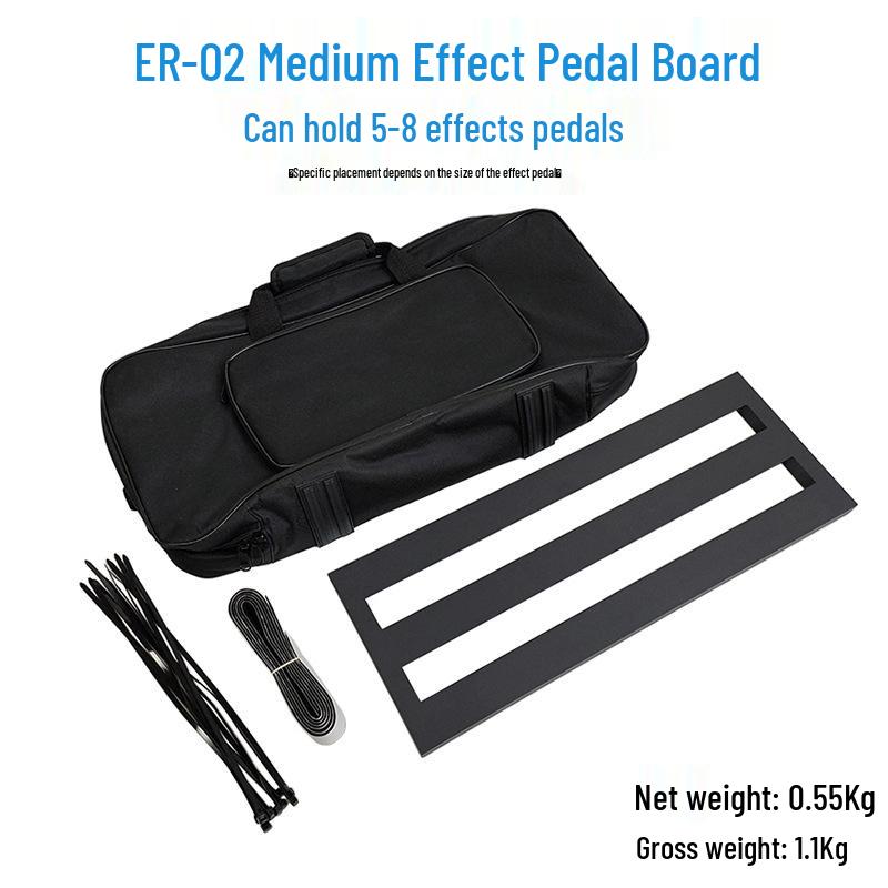 Aluminum Alloy Anti-Slip Portable Guitar Effects Pedalboard