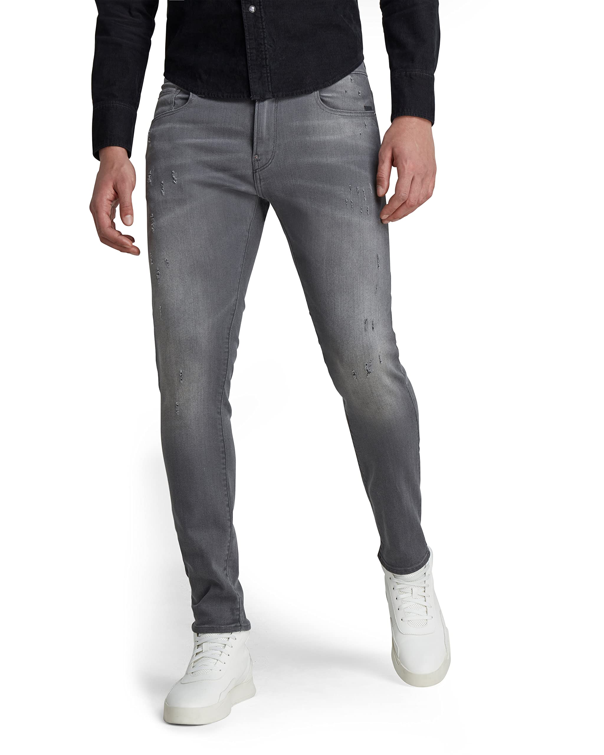 G-Star Men s Revend Super Slim Fit Jeans Slender Grey Super Stretch US Size 30W x 32L синий