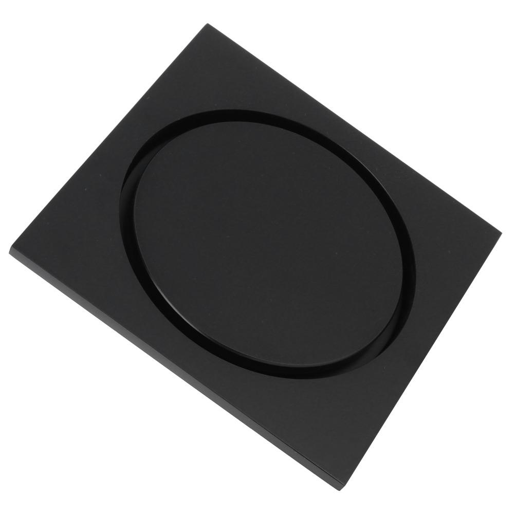 Schwarzes Duschabfluss-Set 10x10cm / 3.94x3.94in Bodenablauf Retro-Stil Bodenablauf-Sieb Küche