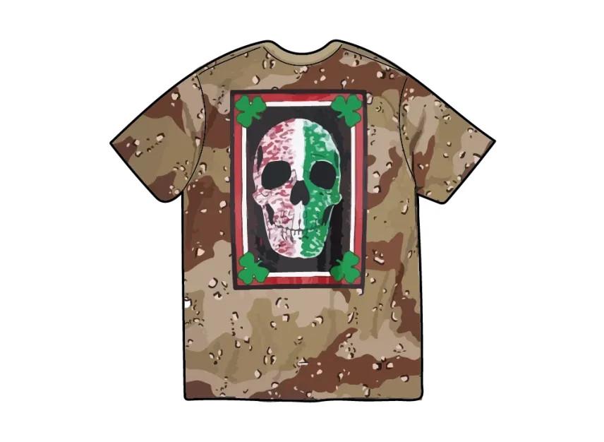 806625 Supreme x Mike Kelley Баннерная футболка  Шоколадная крошка Камуфляж L