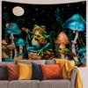 1pc Frog Mushroom Tapestry, Moon Starry Sky Fantasy Natural Landscape Tapestry, Magic Tapestry, Home Decoration Wall Hanging