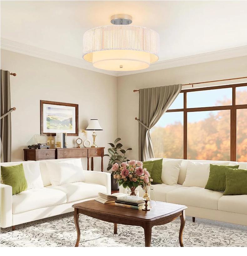 Modern Minimalist Hemp Rope Pendant Light for Bedroom, Study, and Tea Room