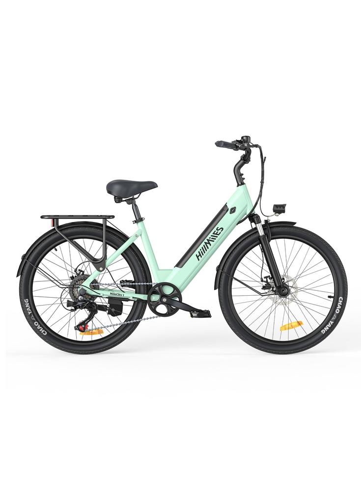 HillMiles MileCity 1 Electric Bicycle 36V 13Ah Battery, 250W Motor, IP65 Waterproof, 26 Inch Tires, 100KM Range E-Bike