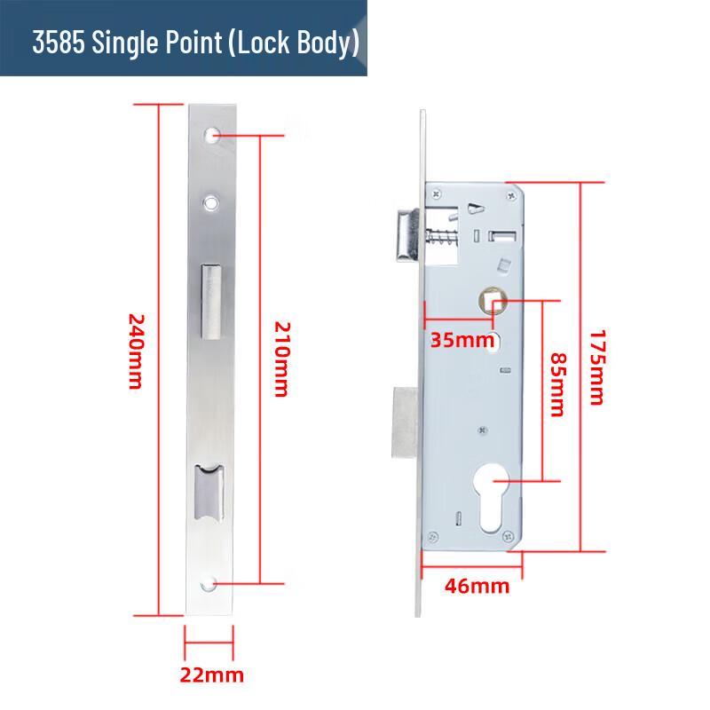 JIANGPU Universal Casement & Wooden Door Lock Body