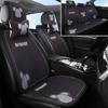 Universal Cartoon Linen Car Seat Cushion - Warm, Stylish, Four Seasons Comfort