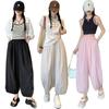 Sun Protection and Mosquito Repellent Pants for Women In Summer, Thin Yamamoto Casual Air-conditioned 9-inch Harun Tight-fitting Pants