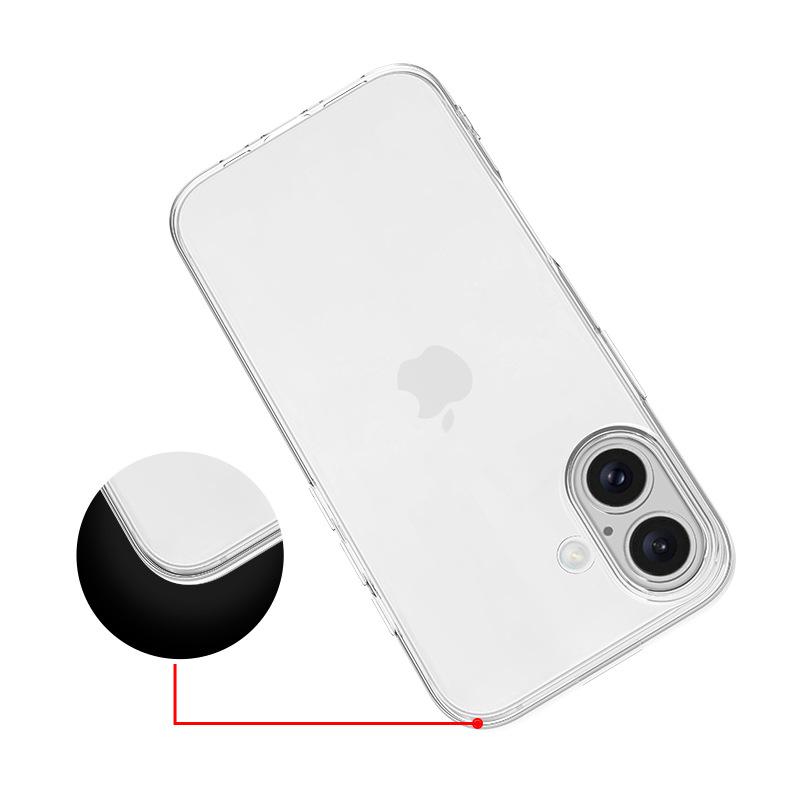 Ultra Thin Crystal clear Silicone TPU Case For iPhone 16 Pro Max Plus plus Fit Protective Silicone Transparent Soft Back Cover