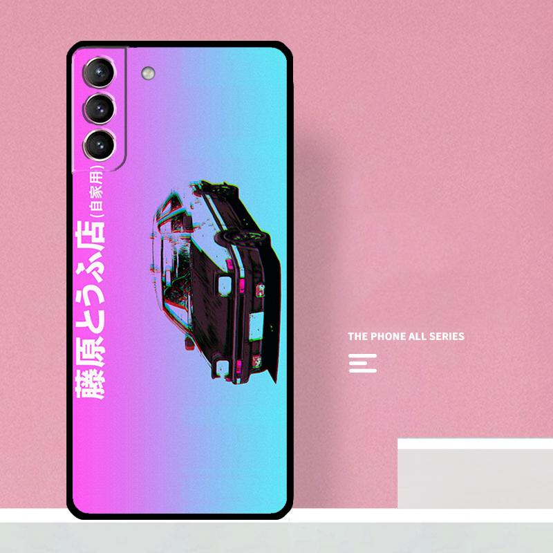JDM Vaporwave Glitch Anime Phone Case For Samsung Galaxy S25 S26 Ultra S20 S21 S22 S23 S24 Plus S10 S25 FE Cover Coque