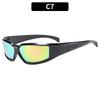 Hip-Hop Square Frame Sunglasses Unisex for Driving Outdoor Travel UV400 Protection Sun Glasses with Durable Fashion Eyewear