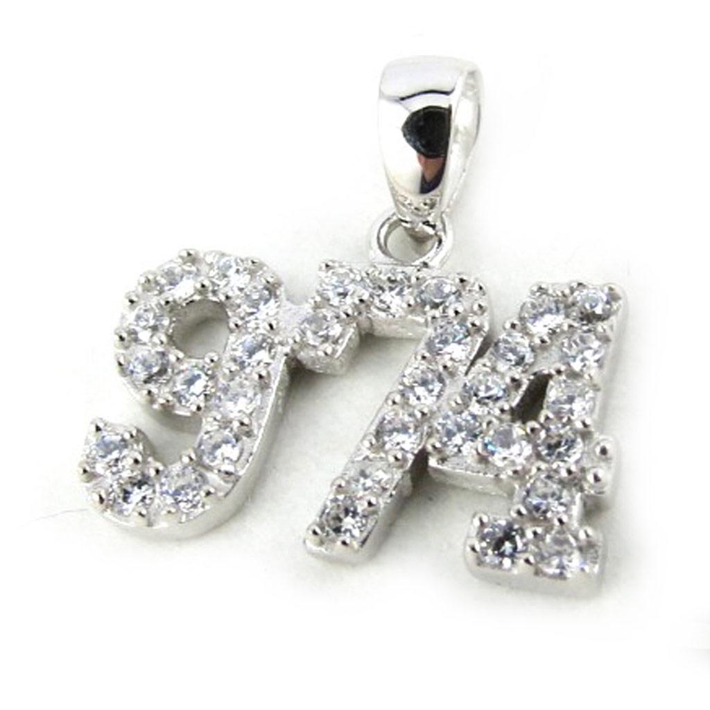 

Les Trésors De Lily [N1541] - Серебряный кулон 974 Réunion серебристо-белый (родиевое покрытие) - 17x10 мм