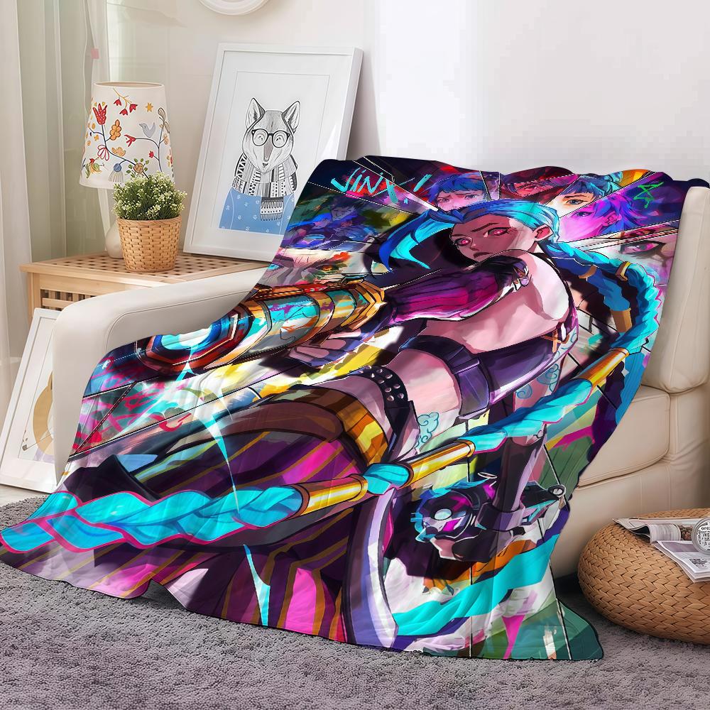 Fashion print COOL J Jinx Blanket For Sofa Office Bed Plane Travel Sleep Read Relax Camping Soft And Warm