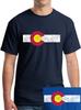 Colorado State Flag Distressed T-Shirt USA NYC Political Patriotic 4th Of July