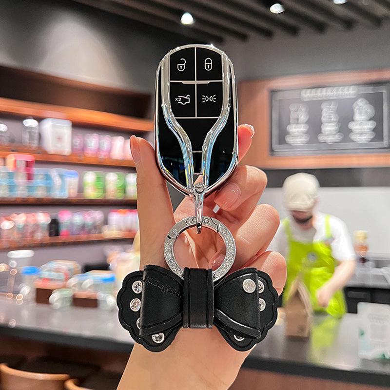 Maserati Key Case Compatible with Ghibli, Levante, GT Models - Premium Shell Buckle