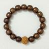 Wooden Beaded Bracelet for Men Elastic Sandalwood Bangle Handmade DIY Wood Bracelet Jewelry Gifts
