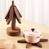 Heat Resistant Wood Trivet Mats Multipurpose Pots Holder and Coasters Hot Dishes Placemats Set Home Table Decoration